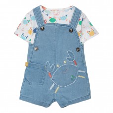 BOBOLI βρεφική σαλοπέτα αγόρι 243010-9837 γαλάζια